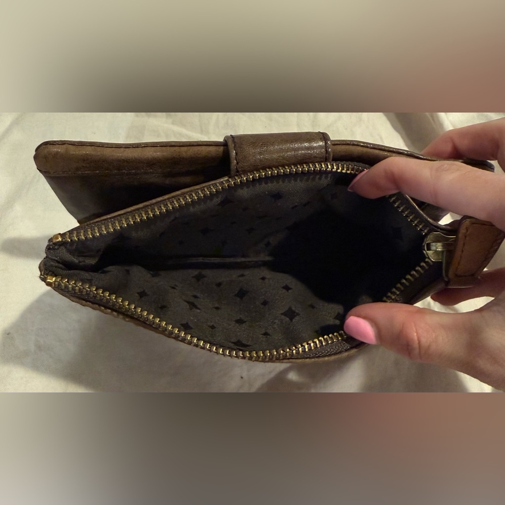 Fossil Emory Patchwork Multicolor Leather Wallet … - image 5